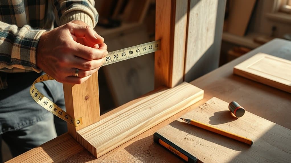 measure and prepare frame
