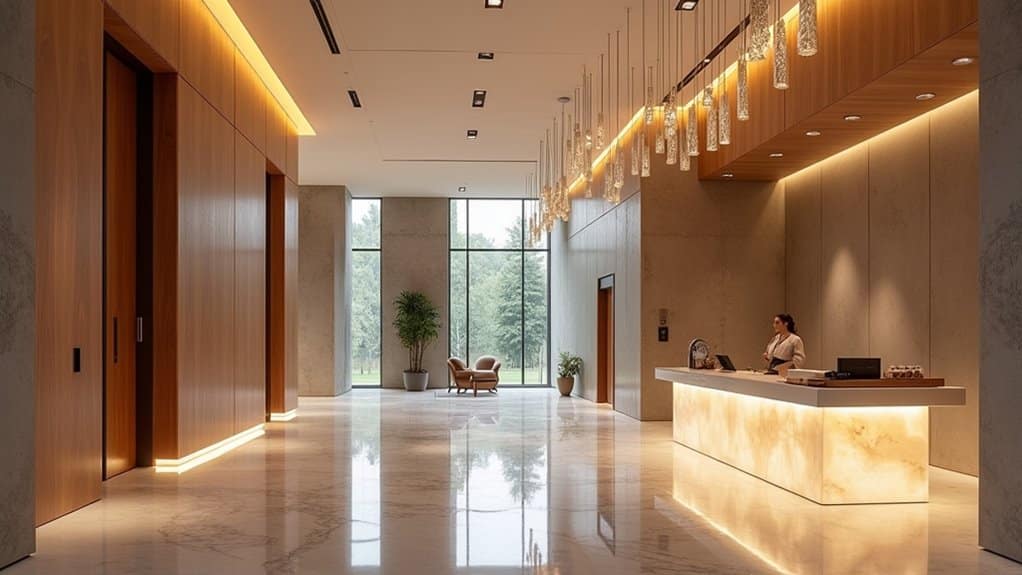 adaptive atmospheric office lighting design