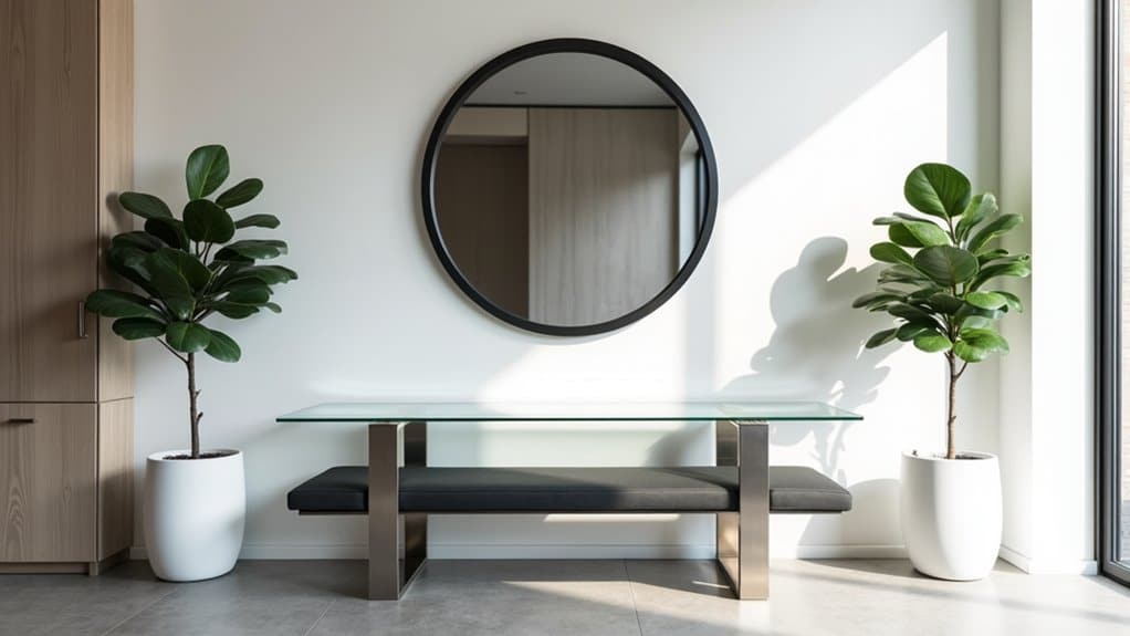 curated functional branded welcoming office entryway