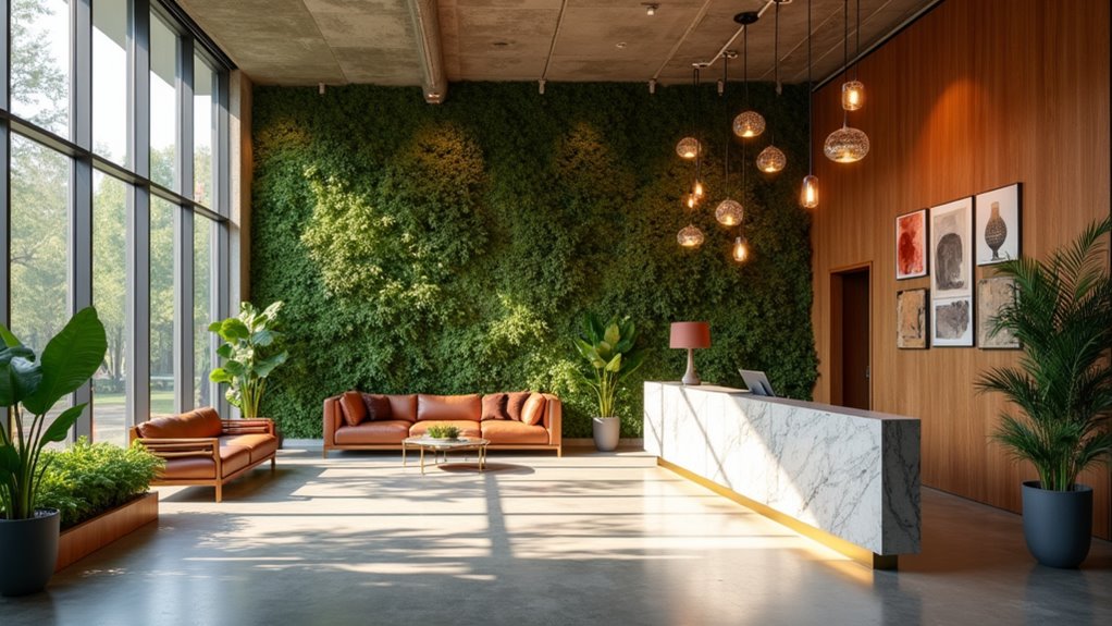 engaging office entryway impresses clients