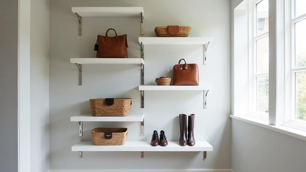 optimizing vertical entryway storage space