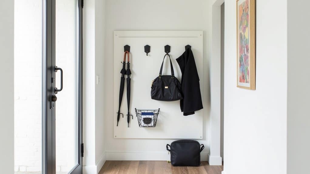 organized space saving personalized entryway storage