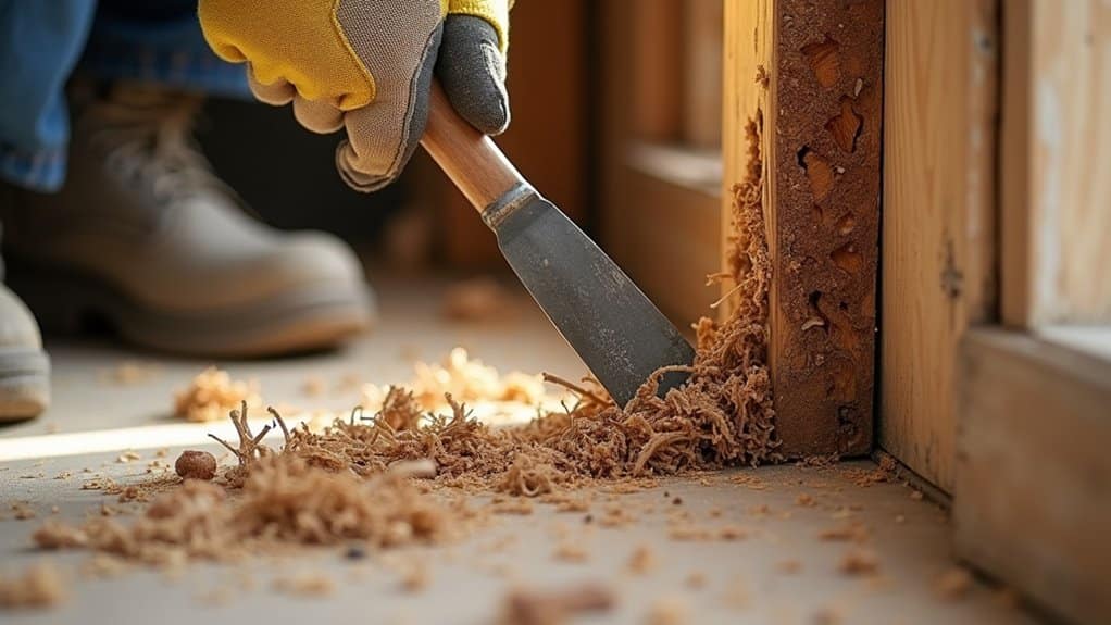 carefully assess and remove damage