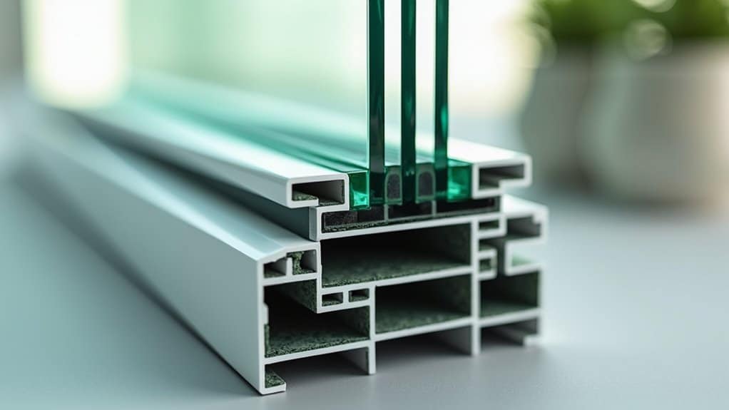 door glass insert components