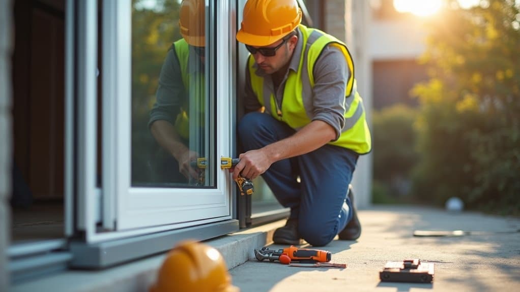 storm resistant door frame installation