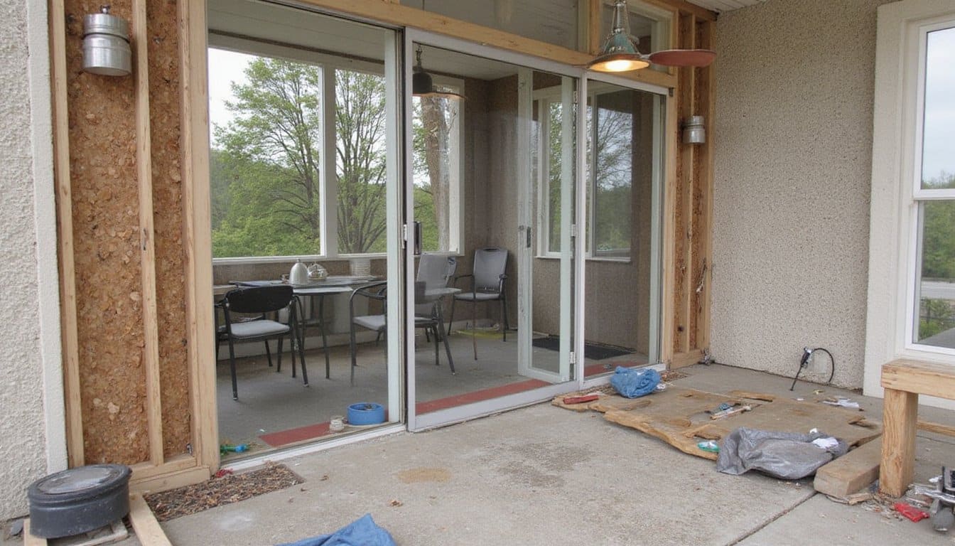secure glass pane installation process