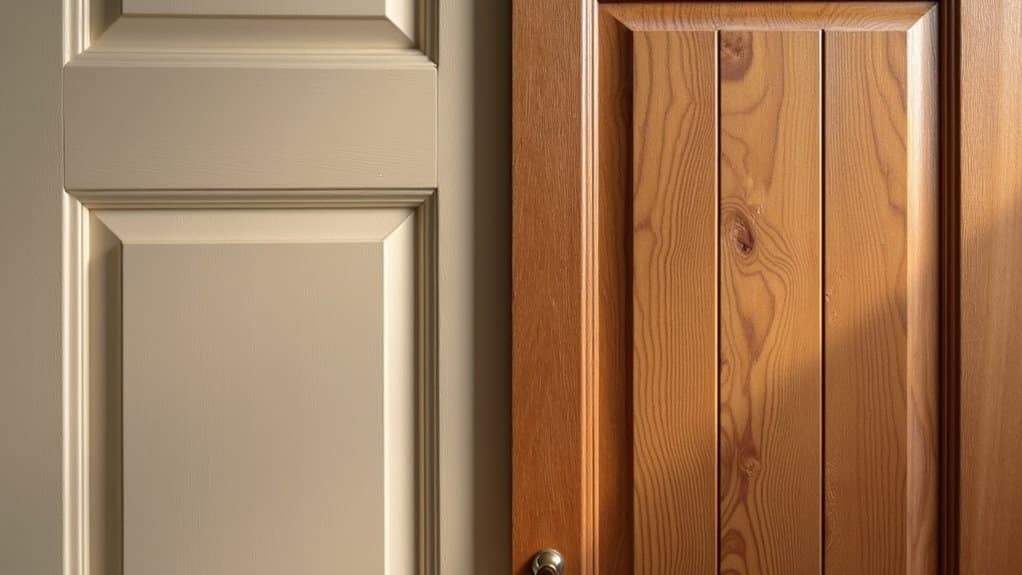 engineered thermal impact resistant dimensionally stable composite wood door