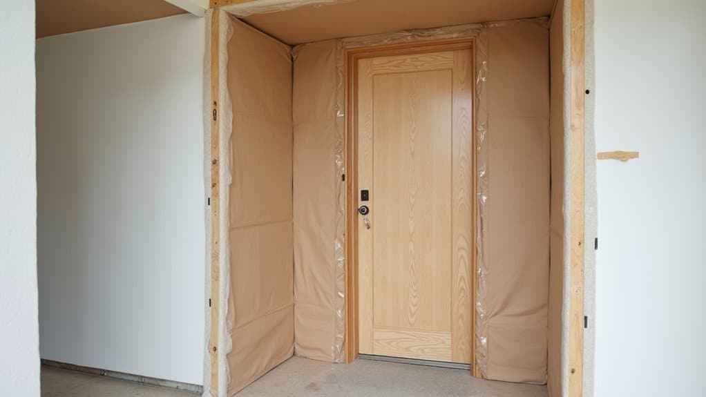protect doors before construction begins