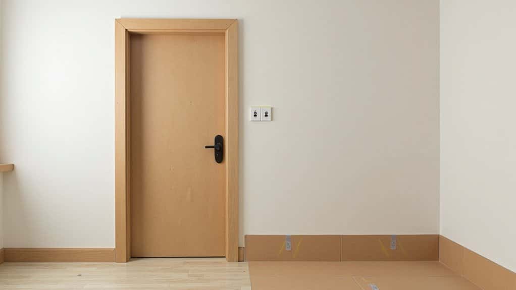 safeguard doors from construction damage