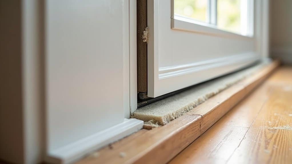 seal insulate caulk weatherstrip door