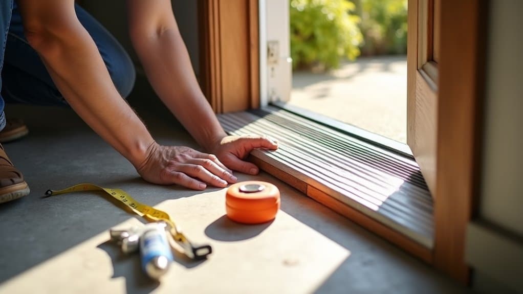 weather sealing exterior door threshold