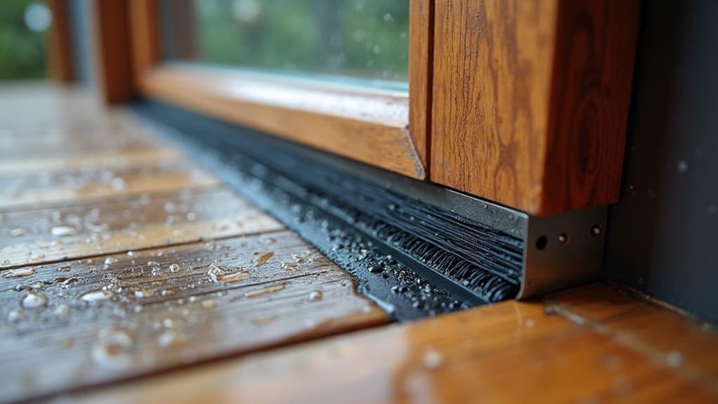 weatherstrip door with reliable sweep
