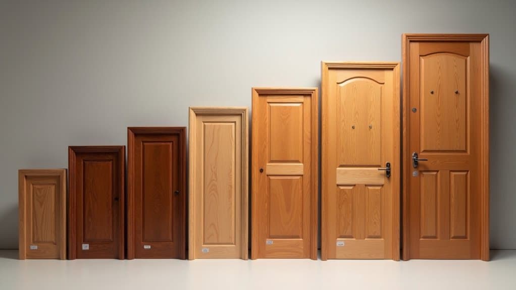 wood species door size pricing factors
