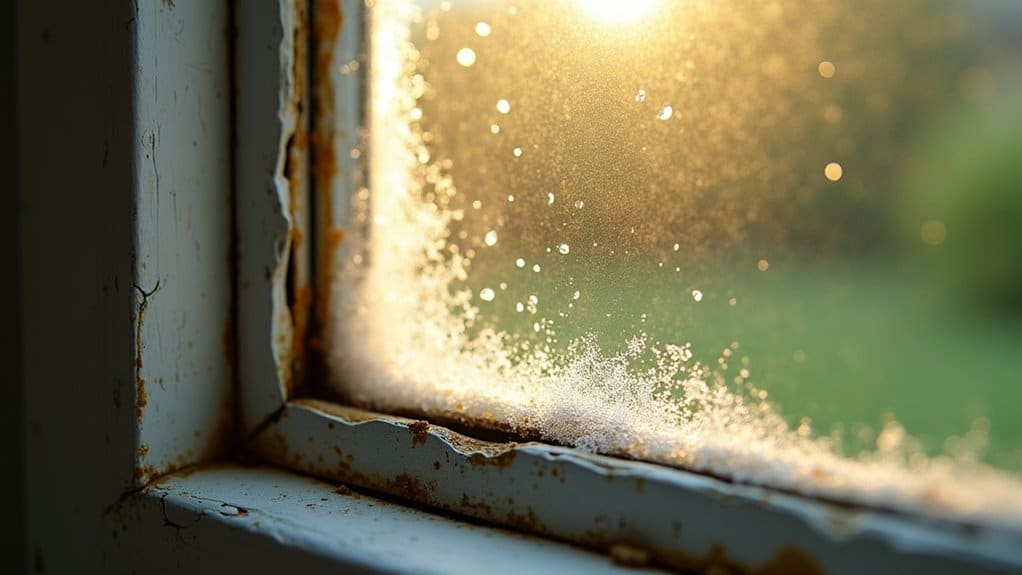 moisture infiltration breaks window seal