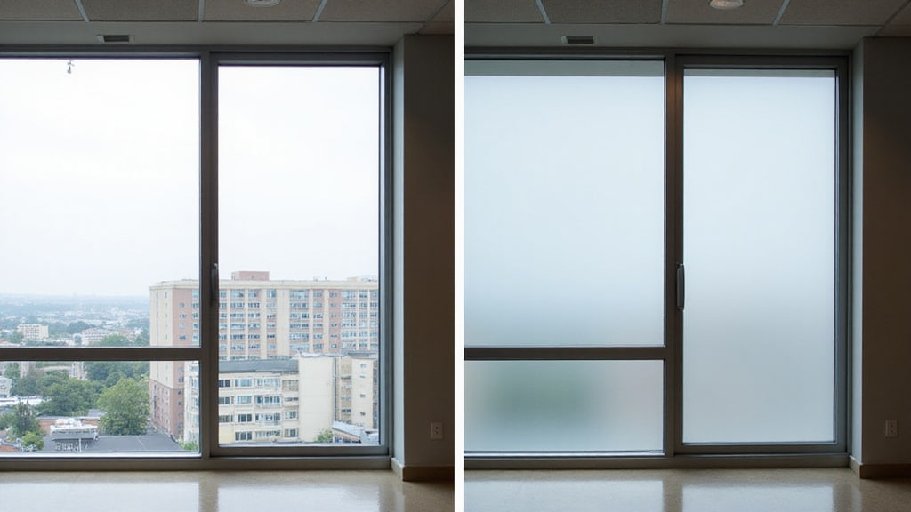 tinted office window privacy