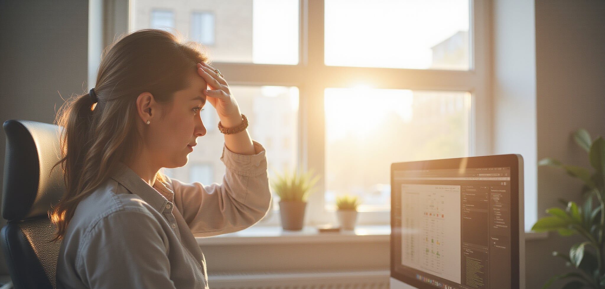 window glare strains concentration
