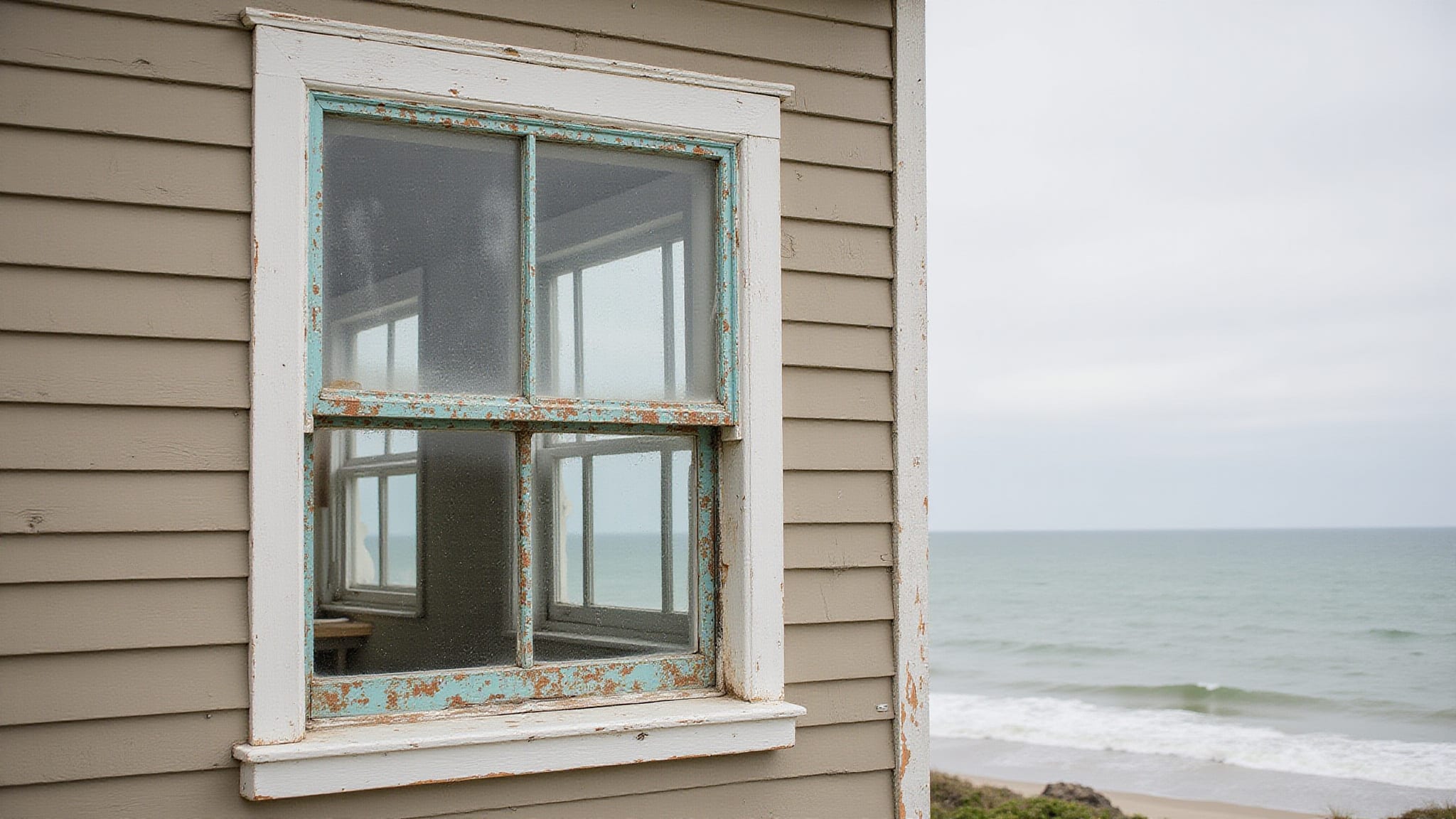 salt air window frame damage