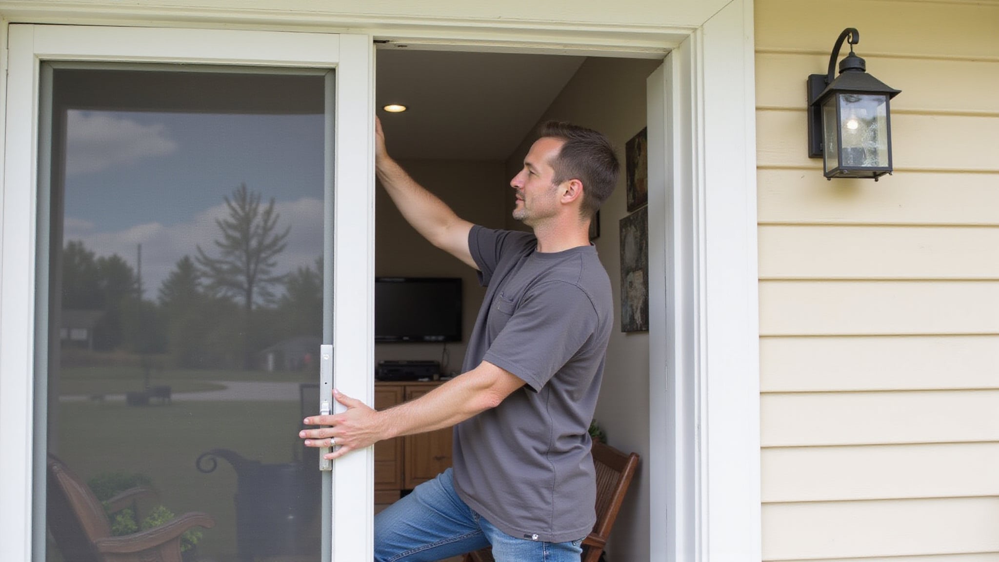 retractable screen storm doors