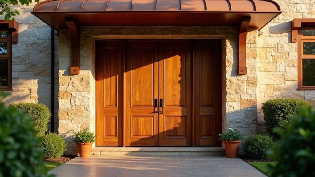 uv protected weatherproof entry doors